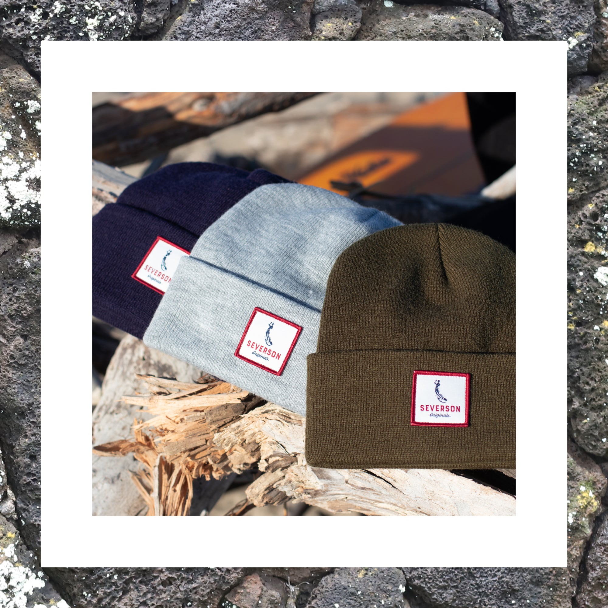 Product spotlight. Severson "Dogpatch" beanies. Available in multiple colors.
