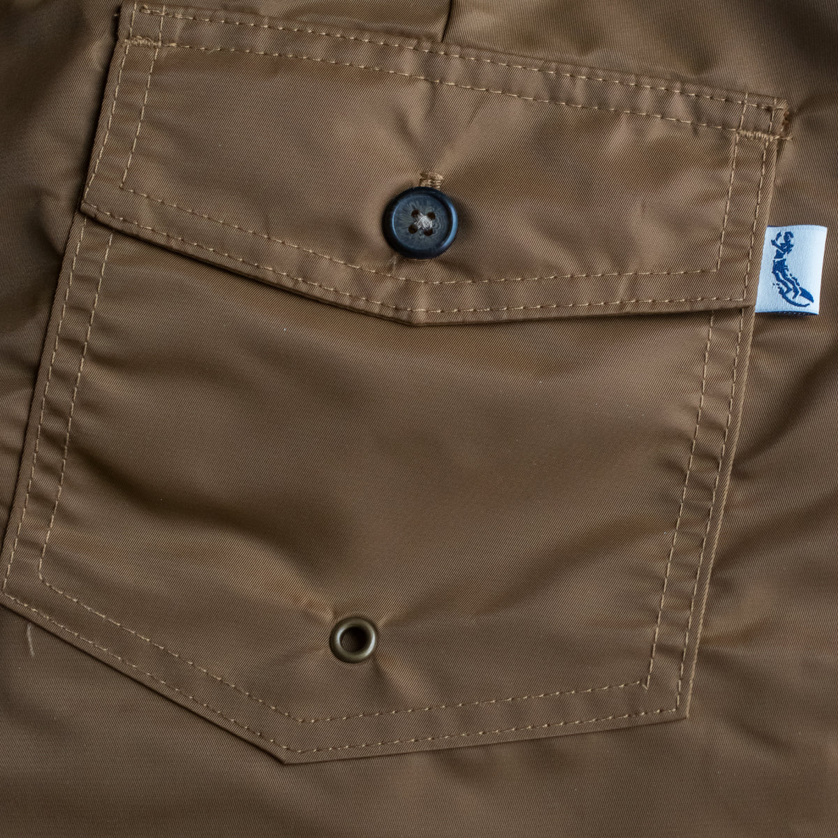 close up of rear pocket detail.