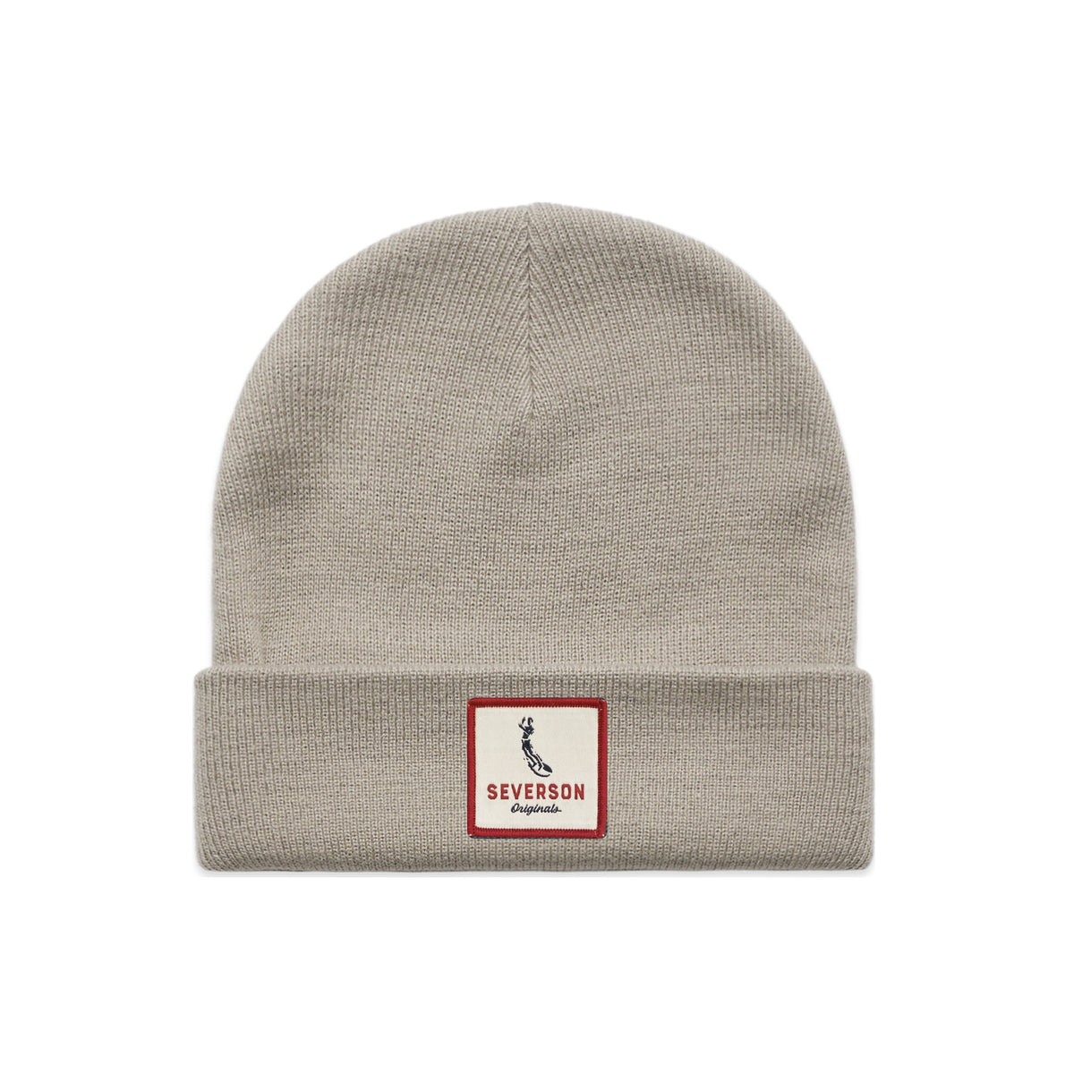 Dog Patch cuff beanie in mushroom