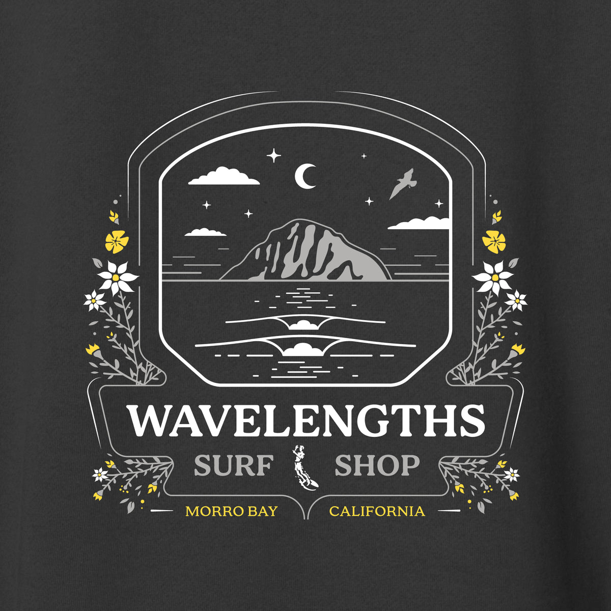 SEVERSON ORIGINALS &amp; WAVELENGTHS SURF SHOP &quot;CRESCENT MOON&quot;
