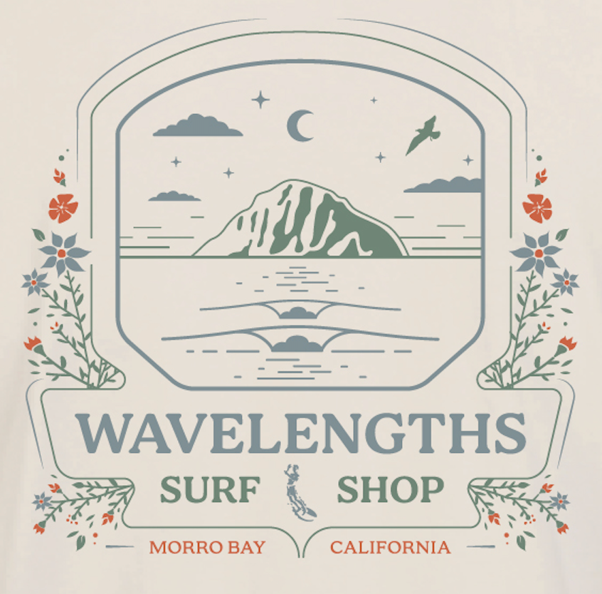 SEVERSON ORIGINALS &amp; WAVELENGTHS SURF SHOP &quot;CRESCENT MOON&quot;