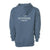 The classic Severson Originals logo. Our surfer icon with Severson text below. storm blue pullover hooded sweatshirt.